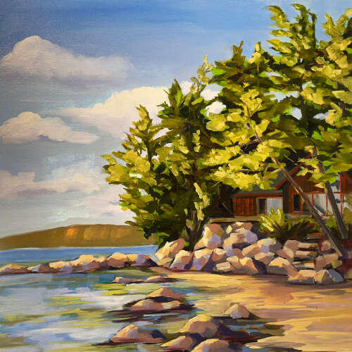 I wish I was at the cottage.
