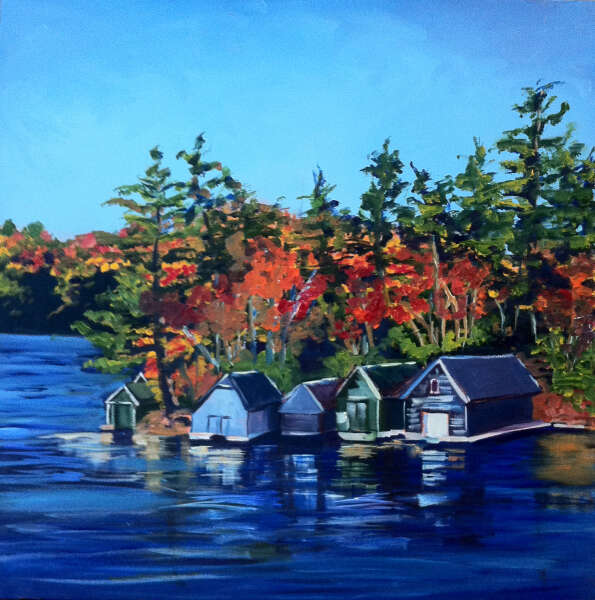 Boat Houses, Lake Rosseau