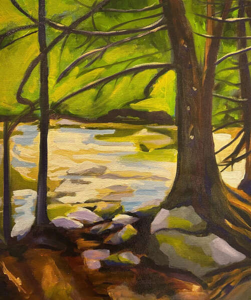 Early Morning Light, River at Hoggs Falls