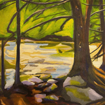 Early Morning Light, River at Hoggs Falls, Ontario